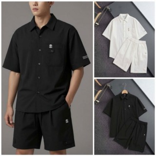 브* 루즈핏 로고 반팔셔츠 & 쇼츠 SET