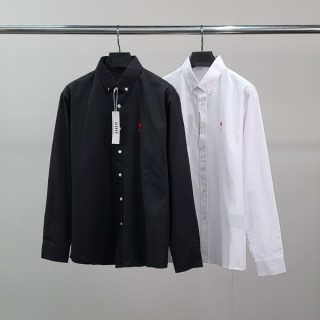 [am] 스몰하트자수 오버 코튼 셔츠
