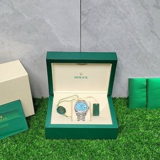 로* 데이데이트36mm 18K화이트골드 금통 (수입최고급)